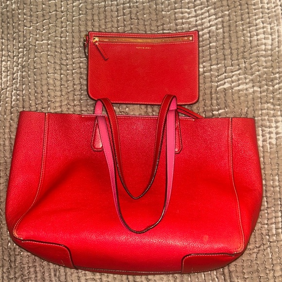 TORY BURCH RED BAG LIKE NEW!♥️ - Picture 11 of 12